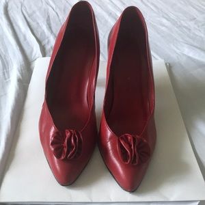 Red Leather Heels
